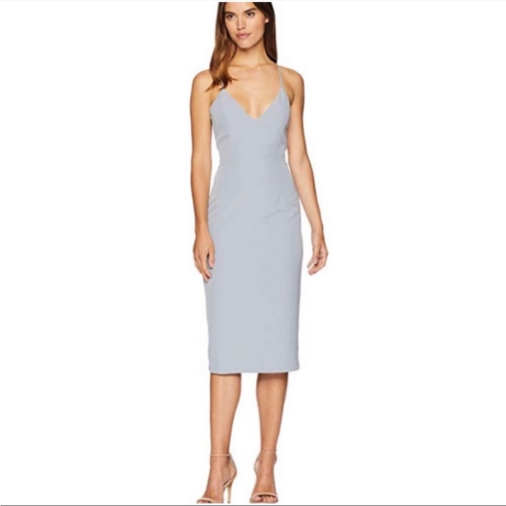 Bardot Open Back Dress in Dusty Blue SZ US 12/XL NWT